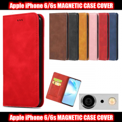 Magnetic Book Cover Case for iPhone 6/6s Card Wallet Leather Slim Fit Look